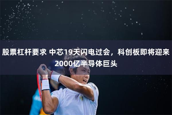 股票杠杆要求 中芯19天闪电过会，科创板即将迎来2000亿半导体巨头