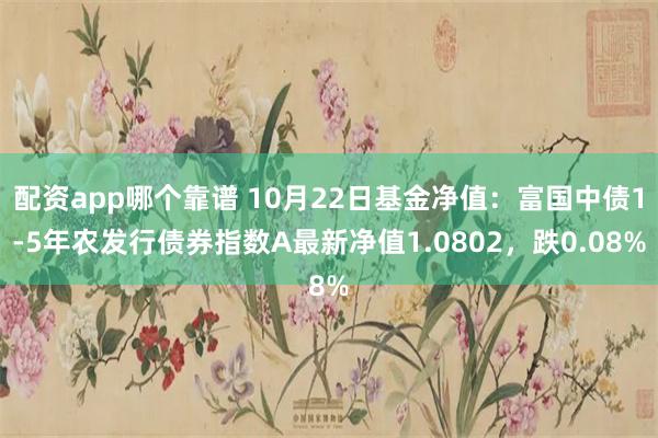 配资app哪个靠谱 10月22日基金净值：富国中债1-5年农发行债券指数A最新净值1.0802，跌0.08%