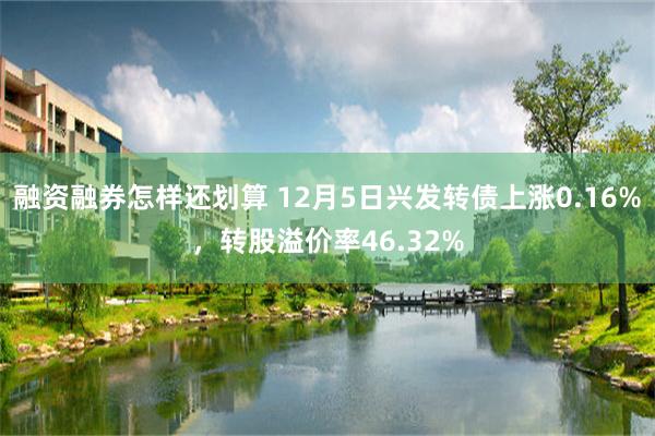 融资融券怎样还划算 12月5日兴发转债上涨0.16%，转股溢价率46.32%