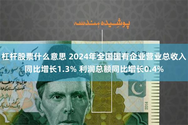 杠杆股票什么意思 2024年全国国有企业营业总收入同比增长1.3% 利润总额同比增长0.4%